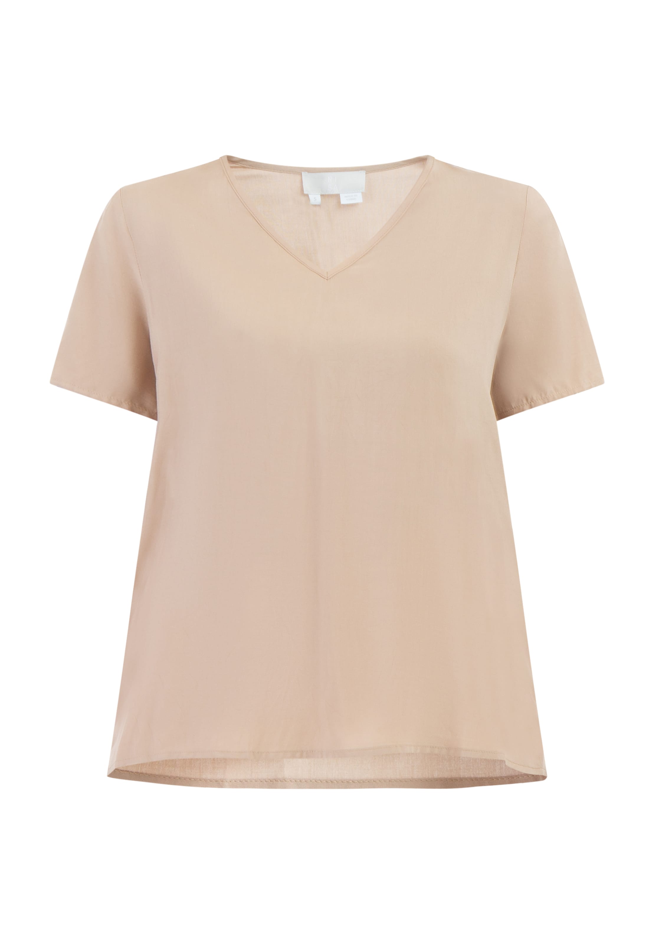 RISA Bluse in Beige: Vorderseite
