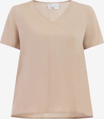 RISA Blouse in Beige: voorkant