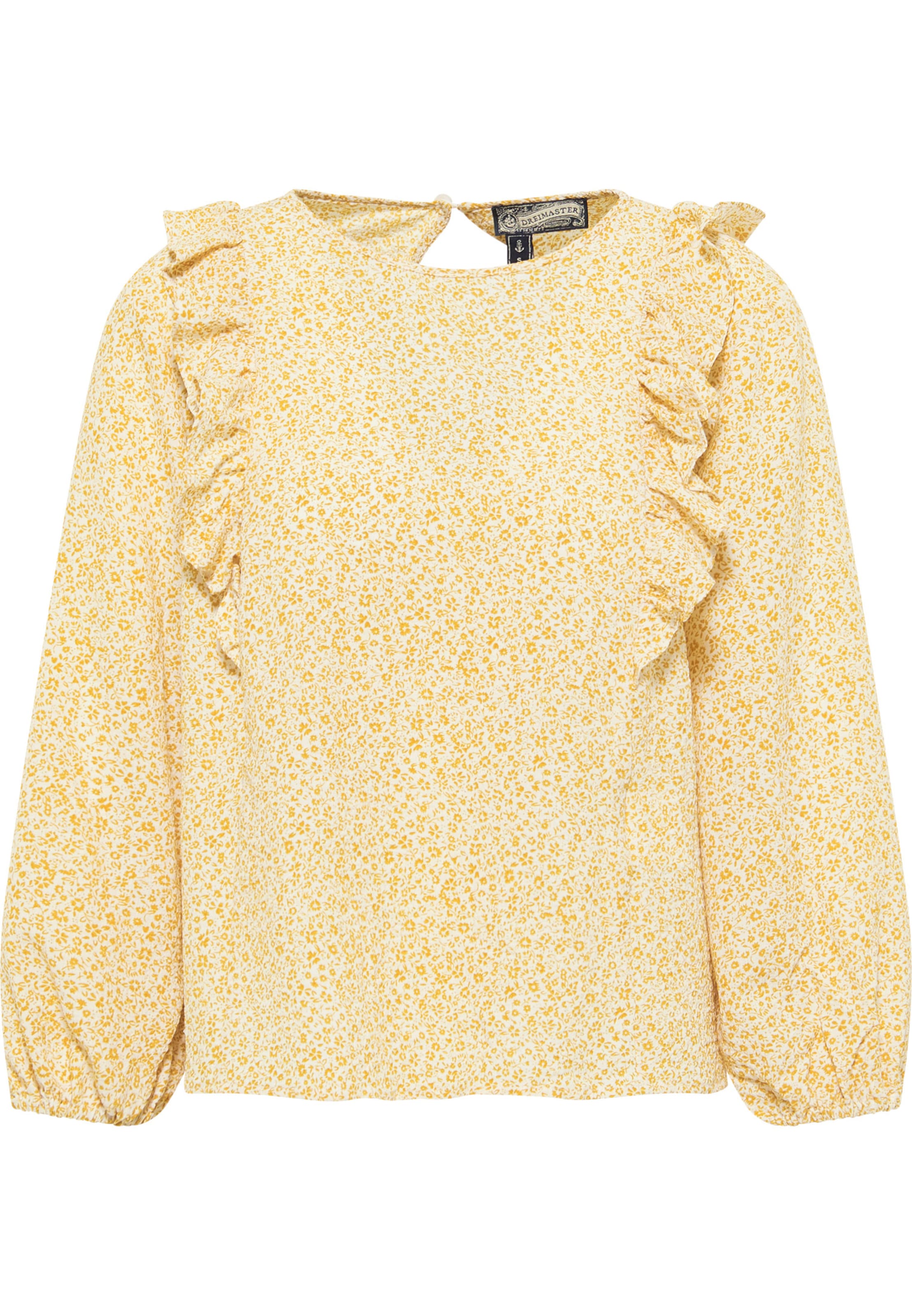 dzeltens DreiMaster Vintage Blūze: no priekšpuses