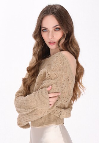 DreiMaster Vintage Свитер в Бежевый: спереди