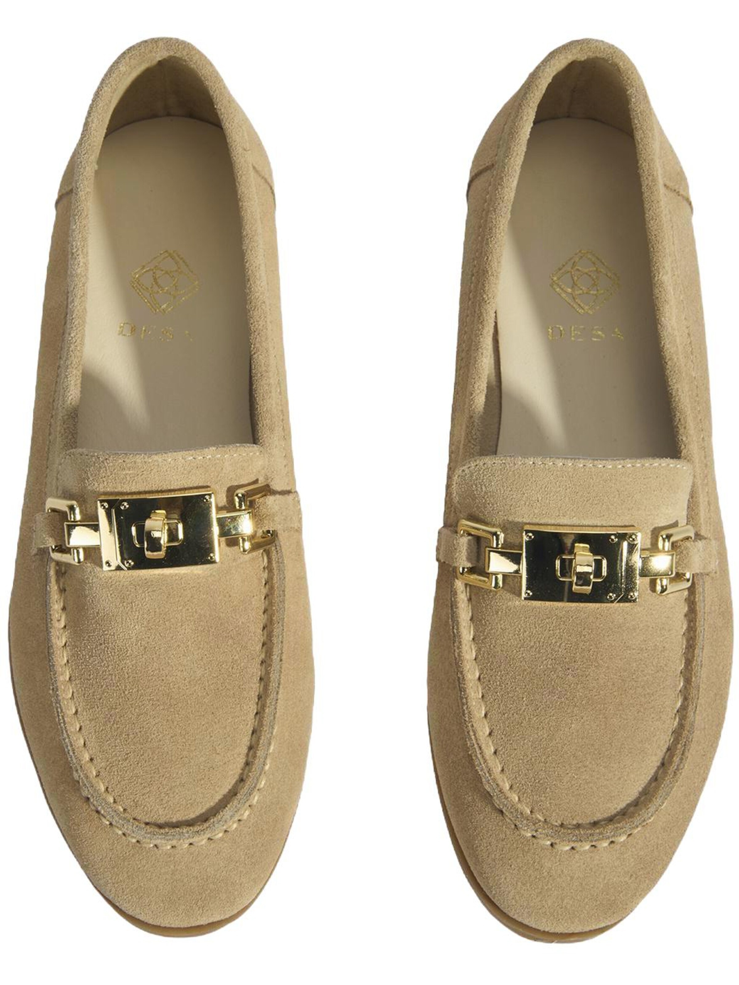 Desa - Mocasines 'Slip-Ons' en beige