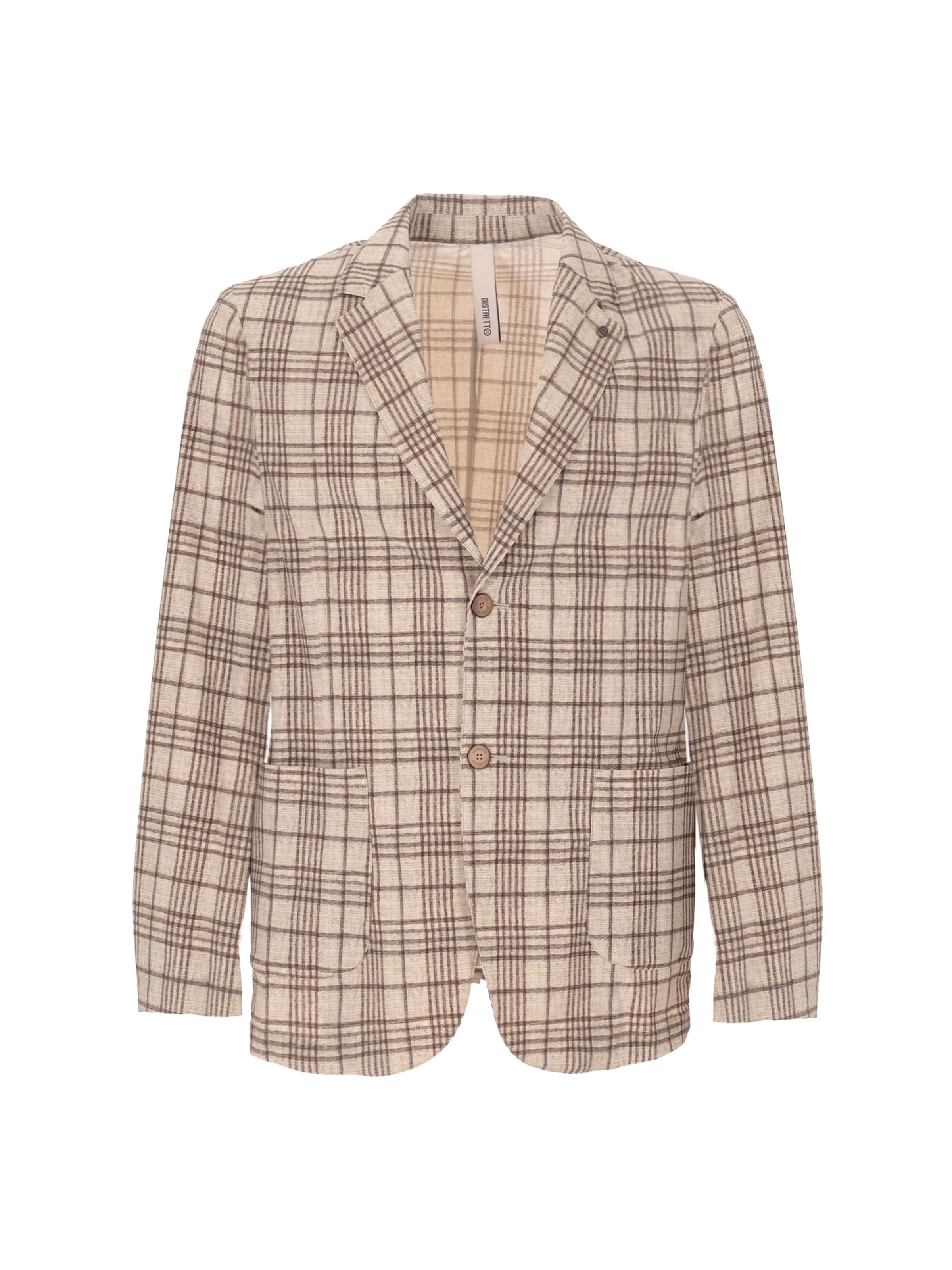 Distretto12 Regular Fit Sakko 'Ballart' in Braun: Vorderseite