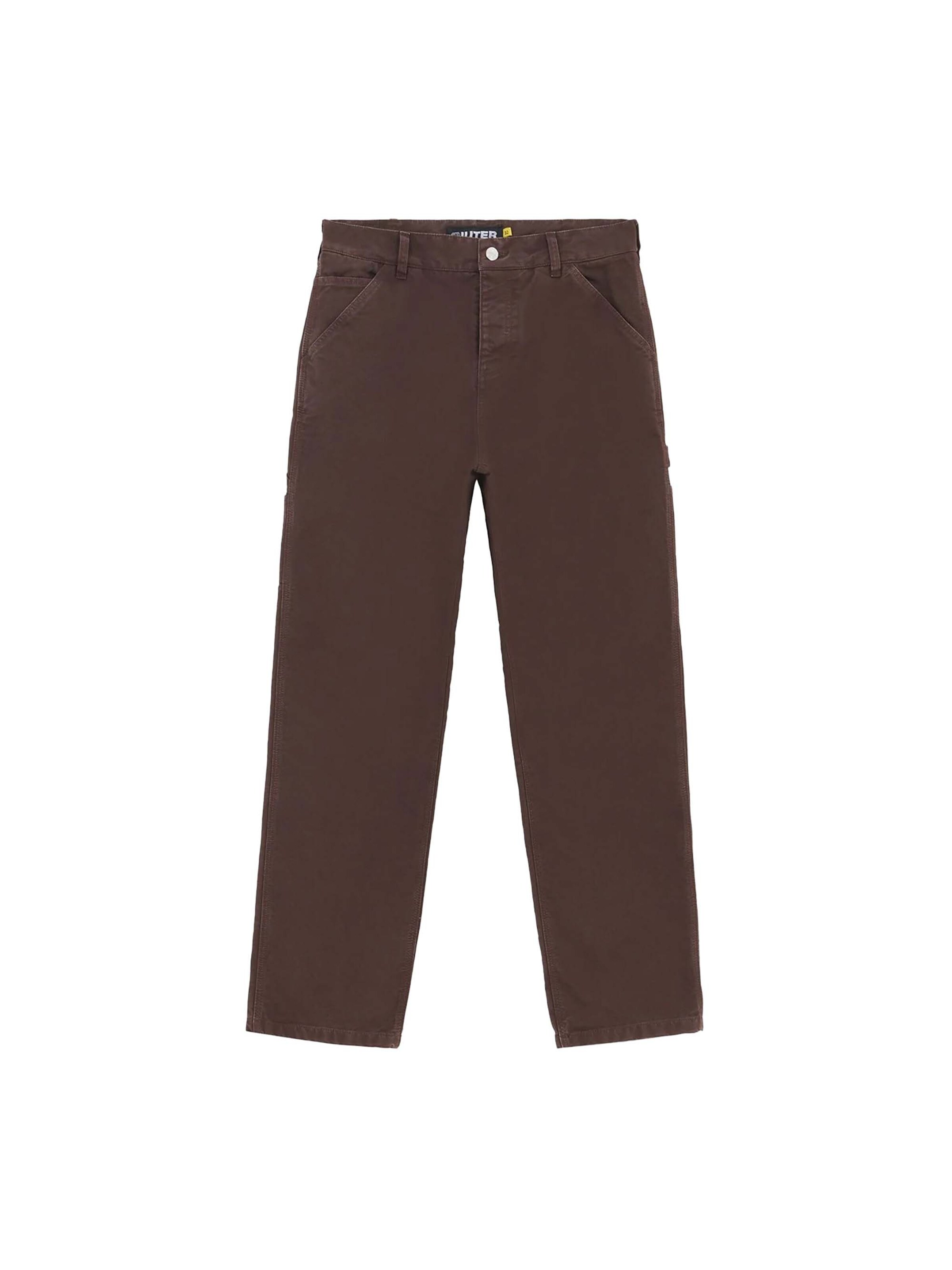 IUTER Loosefit Broek in Bruin: voorkant