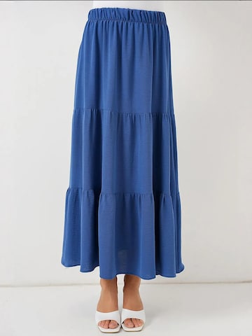 Bigdart - Saia em azul: frente