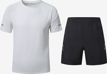 YOUTHUP Sports Suit in White: front