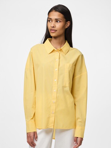 PIECES Blouse 'PCFeline' in Yellow: front