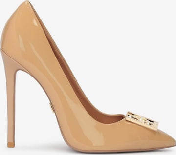 Kazar - Zapatos con plataforma en beige