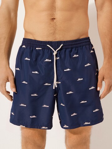 CALZEDONIA Regular Board Shorts in Blue: front