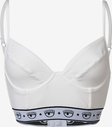 Bustino Reggiseno di Chiara Ferragni in bianco: frontale