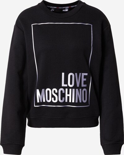 Love Moschino Sweater majica u crna / srebro, Pregled proizvoda