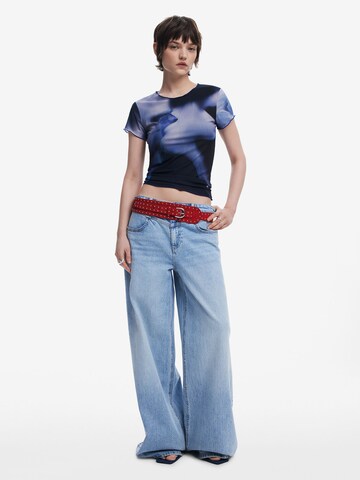 T-shirt 'Kiss' Desigual en bleu