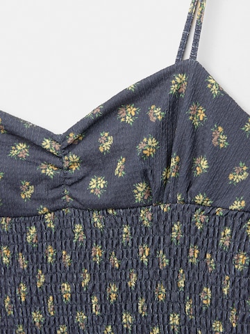 Pull&Bear Top 'PACIFIC' - Modrá