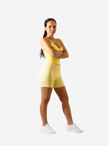OYOJ Sporttopp 'Dynamic Halter Tank Top - Yellow' i gul