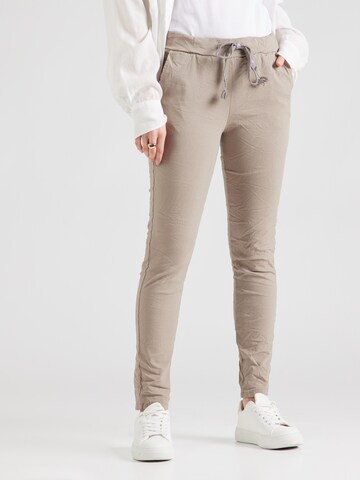 Skinny Pantaloni 'Fe44rnanda' di ZABAIONE in beige: frontale