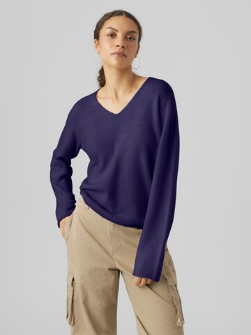 VERO MODA - Pullover 'RAIN' em roxo: frente