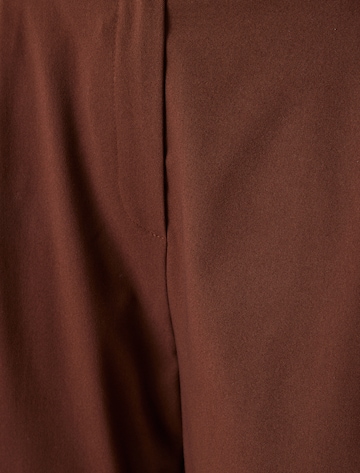 Koton Loose fit Pleat-front trousers in Brown