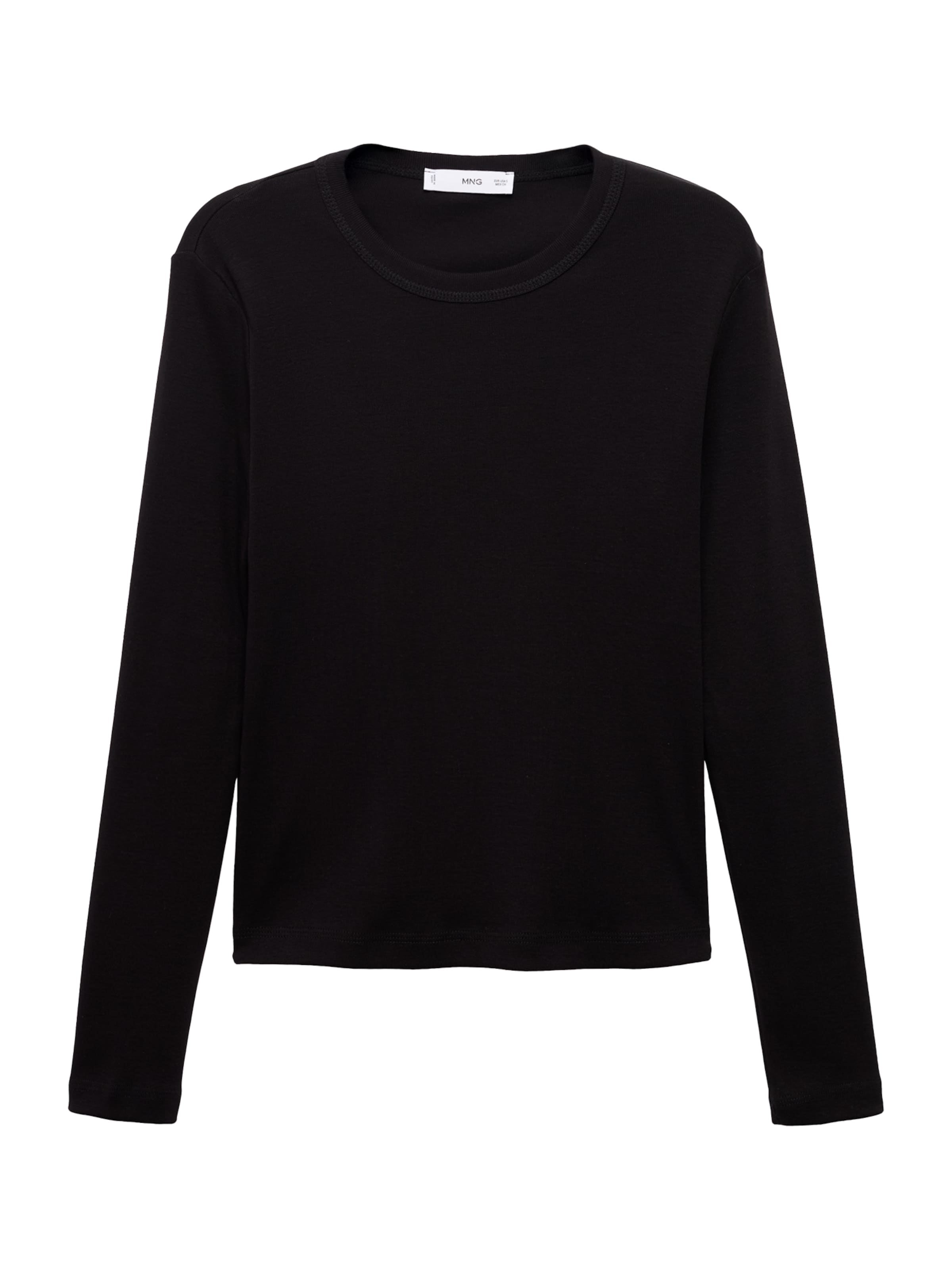 Tricou 'ENI' de la MANGO pe negru: față