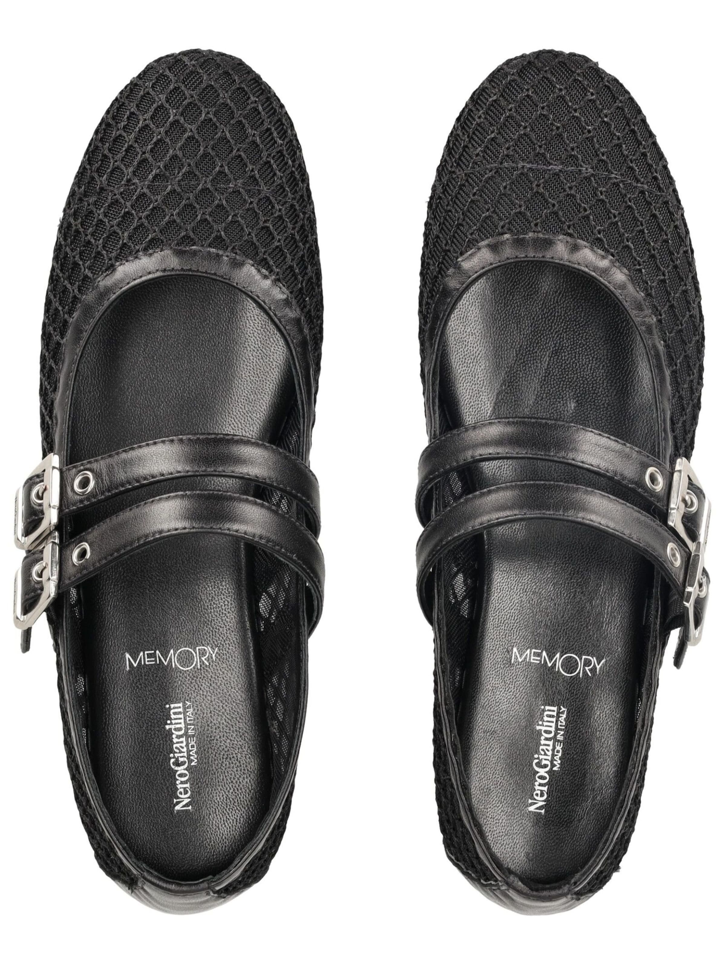 Ballerines à lanières Nero Giardini en noir