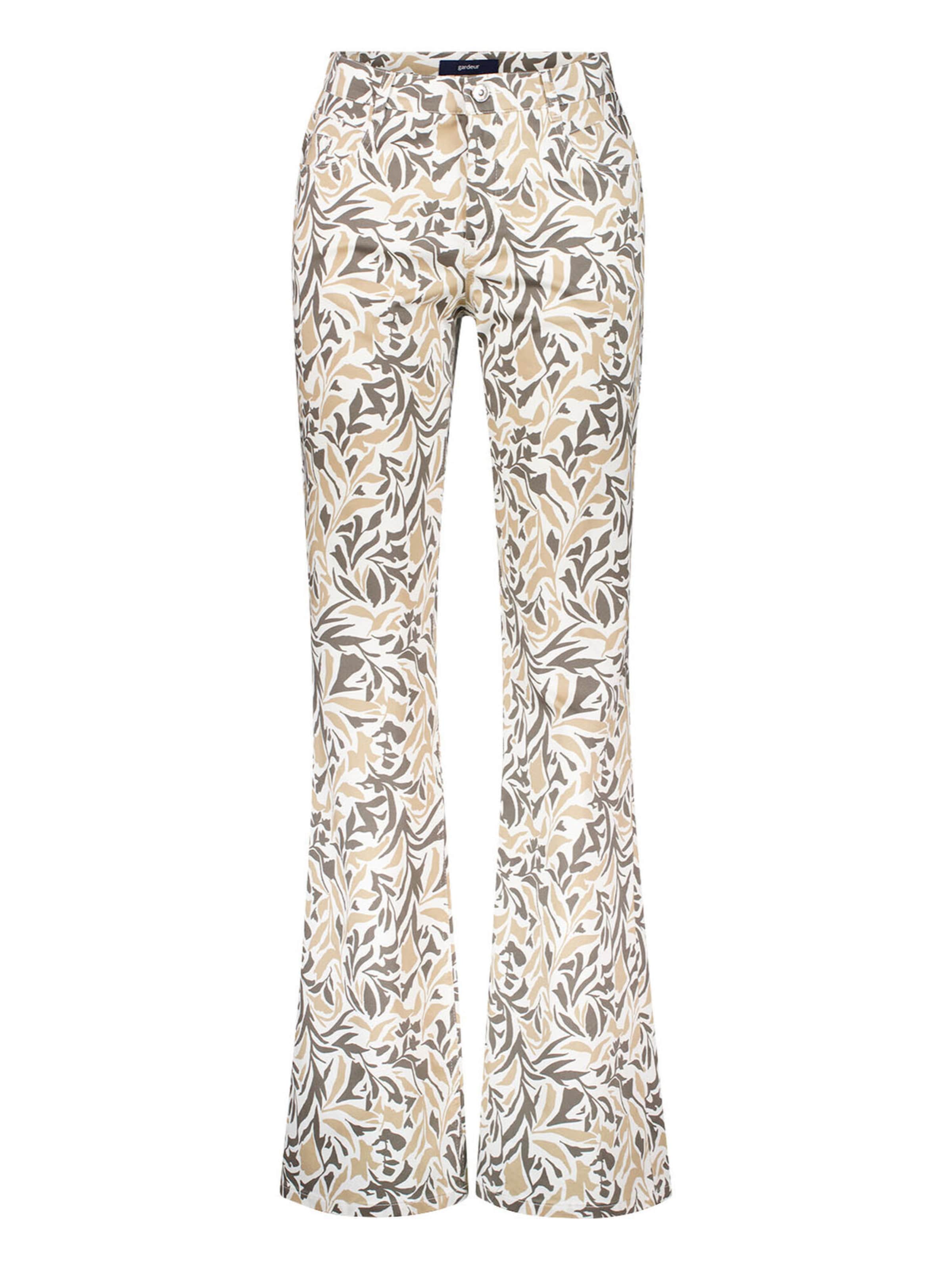 Gardeur Slimfit Hose 'ZURI126' in Beige: Vorderseite