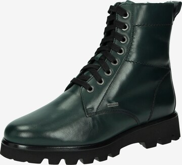 SIOUX Lace-Up Ankle Boots 'Mered.-732' in Green: front