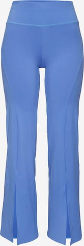 Copenhagen Studios Flared Sportbroek in Blauw: voorkant