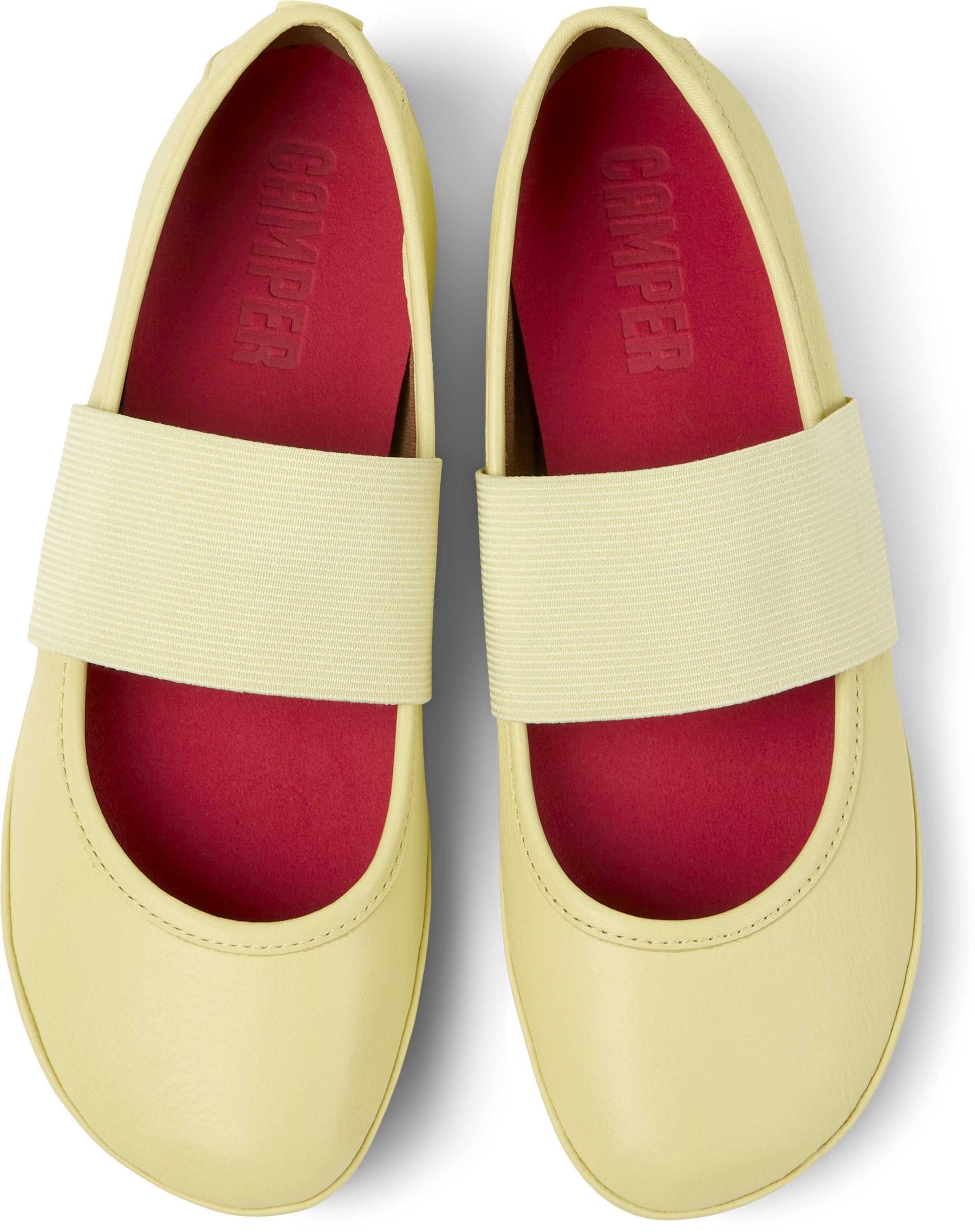 Ballerina con cinturino 'Right Nina' di CAMPER in giallo