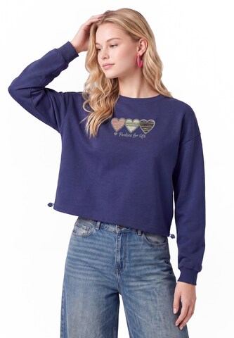 MYMO - Sweatshirt em azul: frente