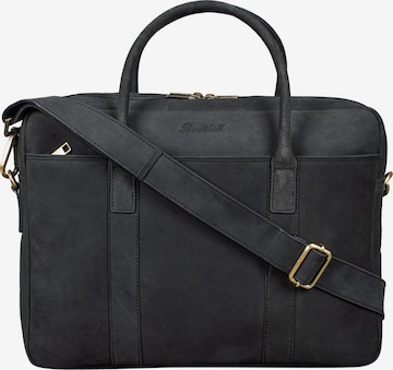 Benthill Laptop Bag in Black: front