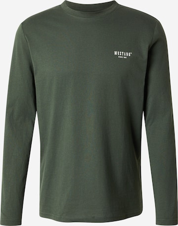 Tricou 'ASHEVILLE' de la MUSTANG pe verde: față