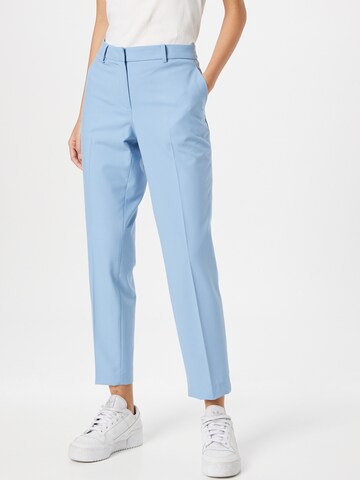 MORE & MORE Regular Pleated Pants in Blue: front