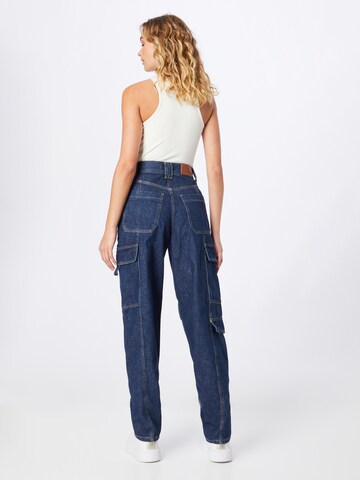 River Island Tapered Cargojeans i blå