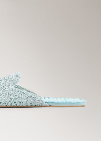MANGO Slipper 'Mauk' in Blau