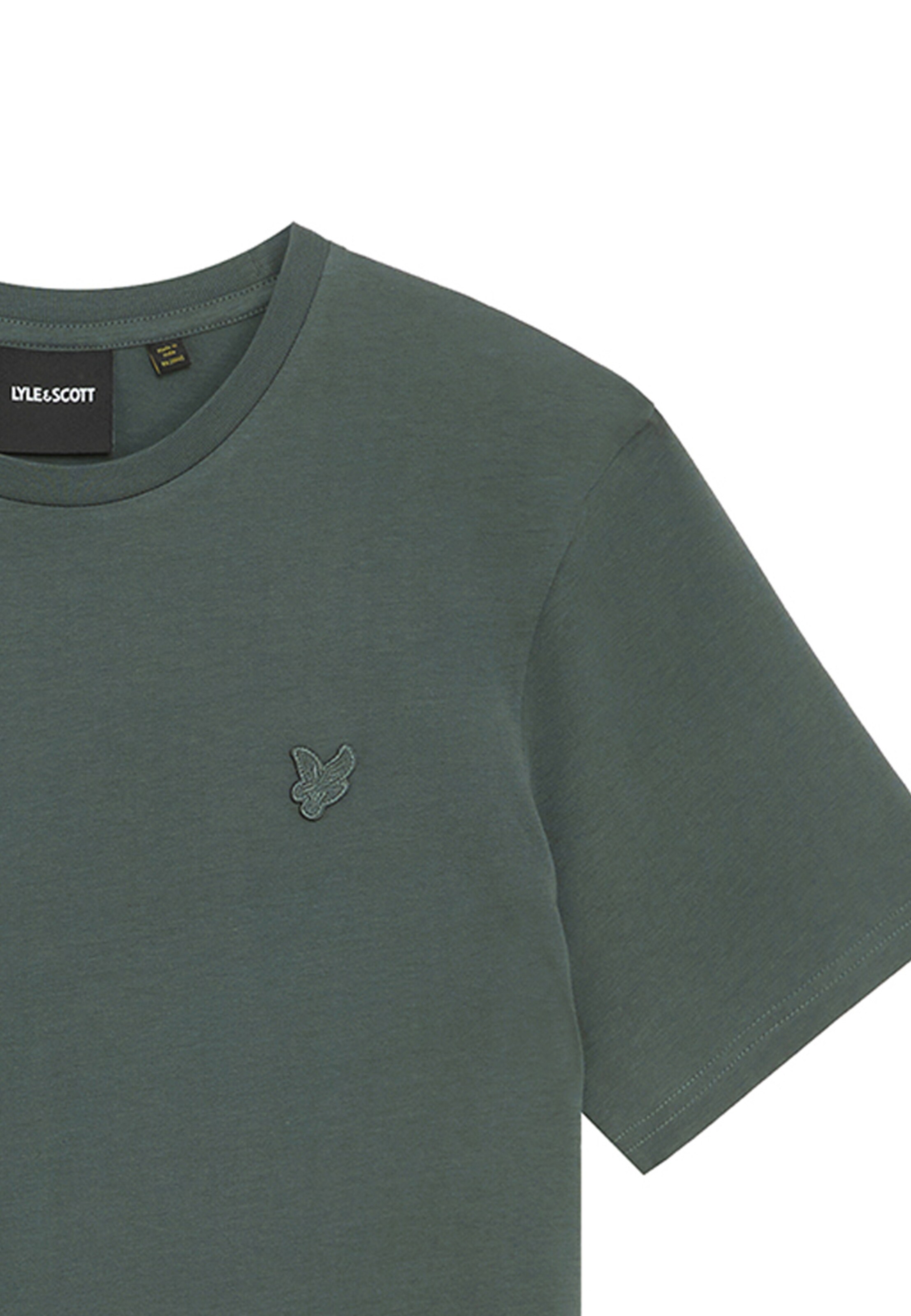 Lyle & Scott Shirt 'Tonal Eagle' in Green
