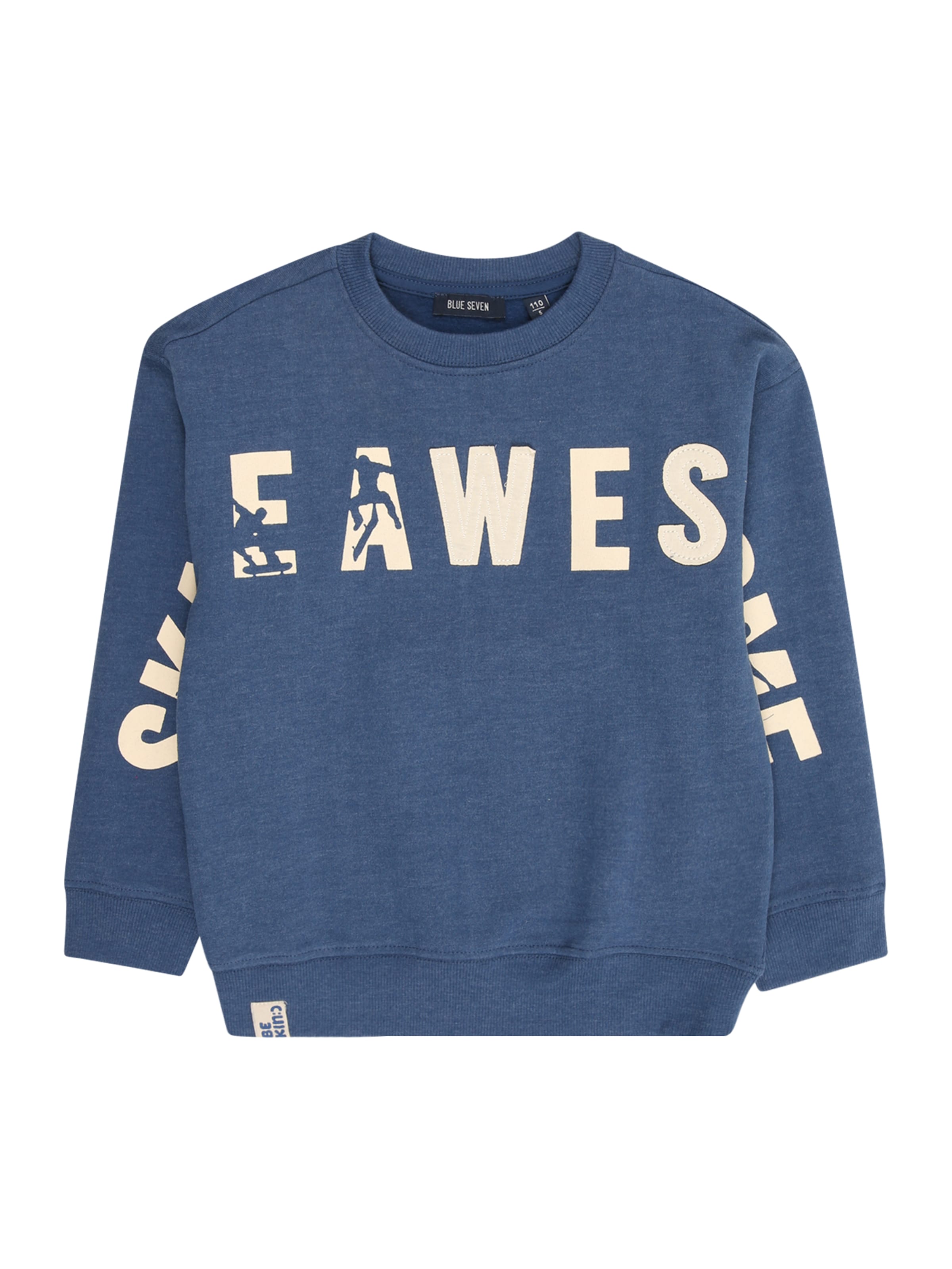 BLUE SEVEN Μπλούζα φούτερ σε μπλε: μπροστά