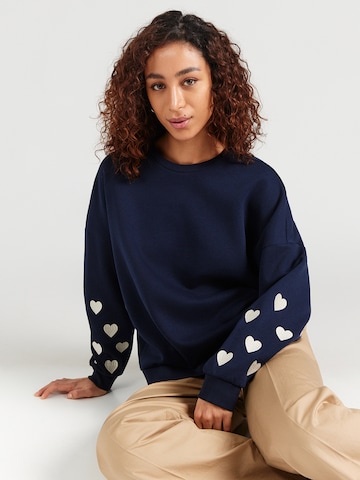 VERO MODA Sweatshirt 'VMKAROL' in Blau: Vorderseite