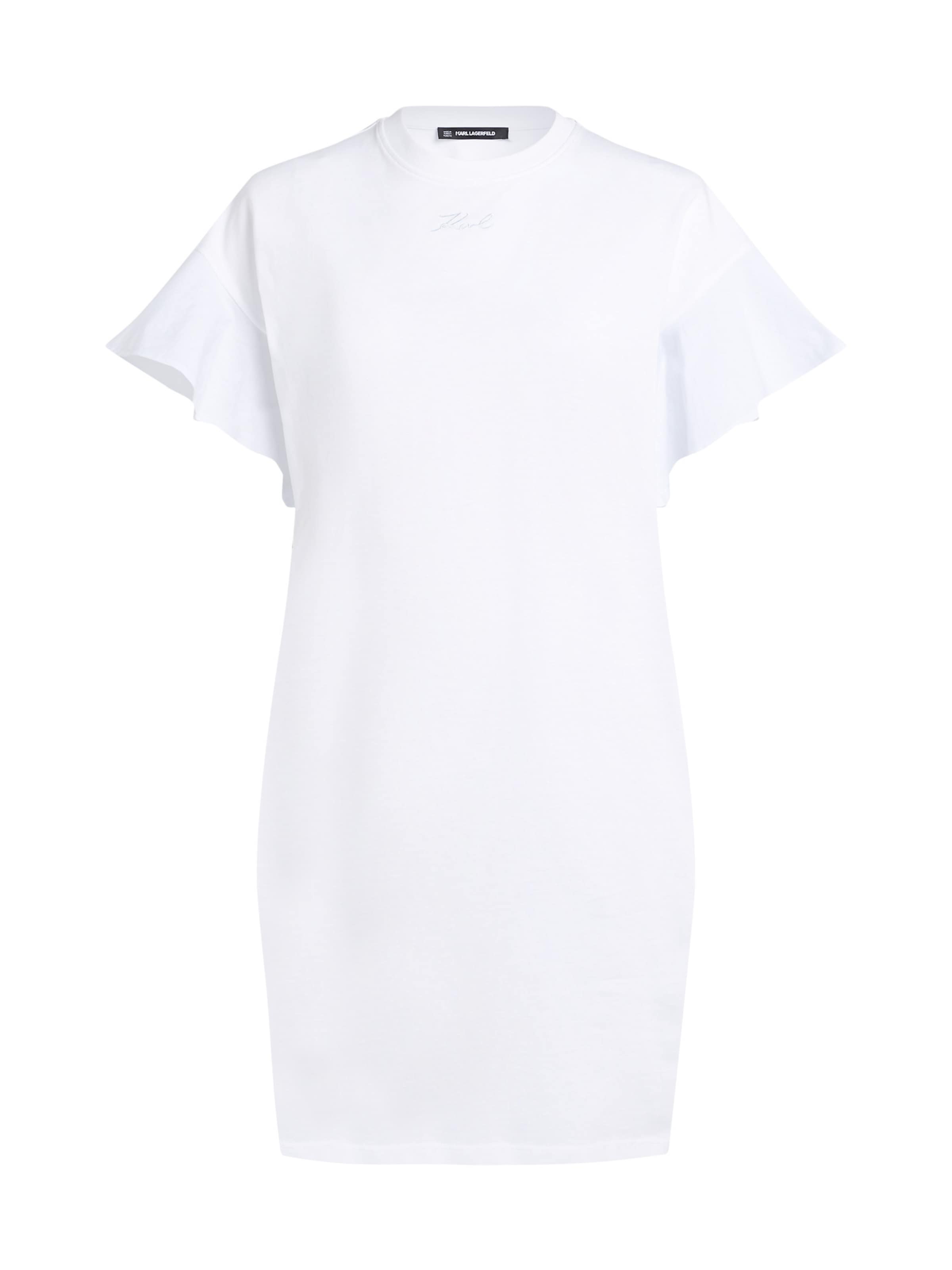 Karl Lagerfeld Рокля в бяло: отпред