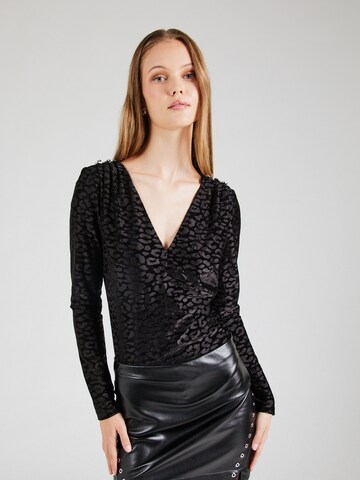 GUESS Blouse Bodysuit 'Elizabeth' in Black: front
