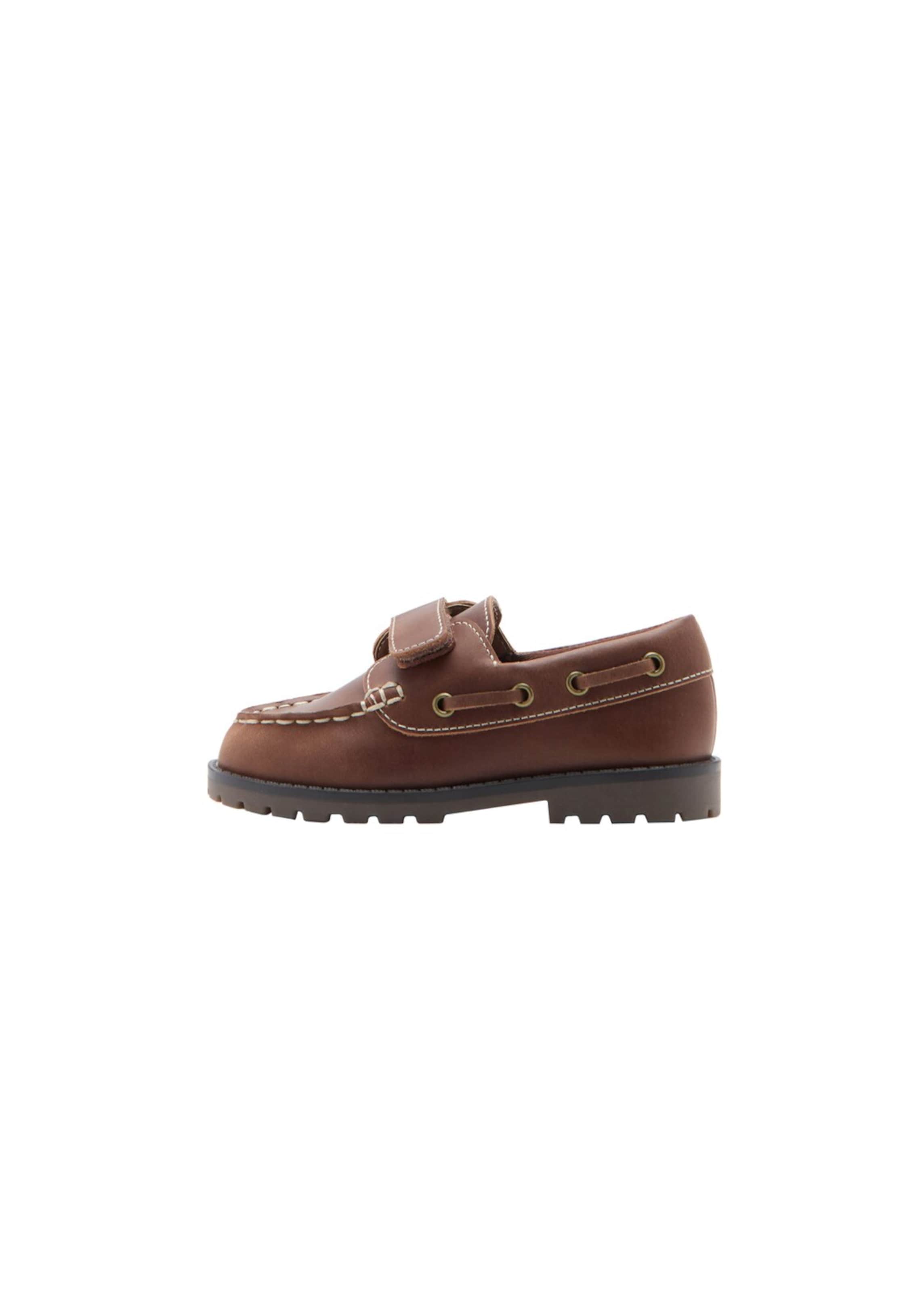 MANGO KIDS Flats 'Josepb' in Brown: front