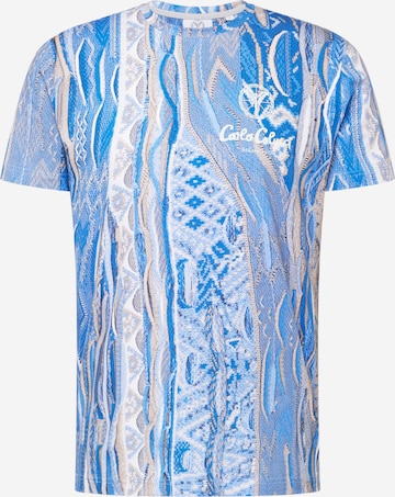 T-Shirt Carlo Colucci en bleu : devant