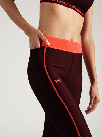 UNDER ARMOUR Skinny Sportbroek in Rood