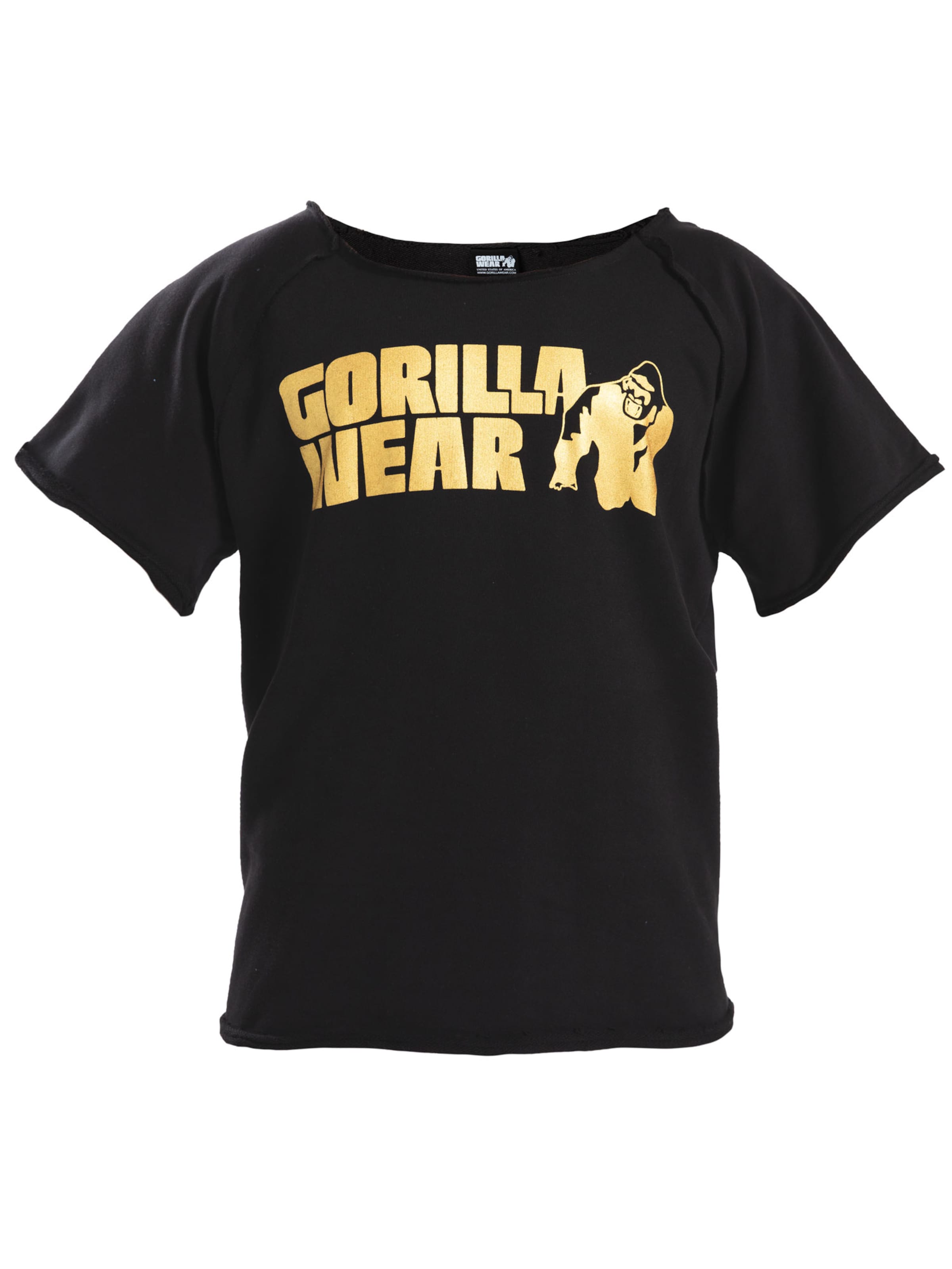 Gorilla Wear Functioneel shirt 'Classic Workout' in Zwart: voorkant