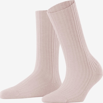 FALKE Socken 'Cosy Wool Boot' in Pink: Vorderseite