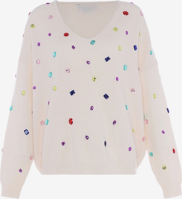 faina Kampsun, värv valge: eest vaates