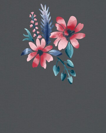 T-shirt ' Blume in Wasserfarbe' Watapparel en gris