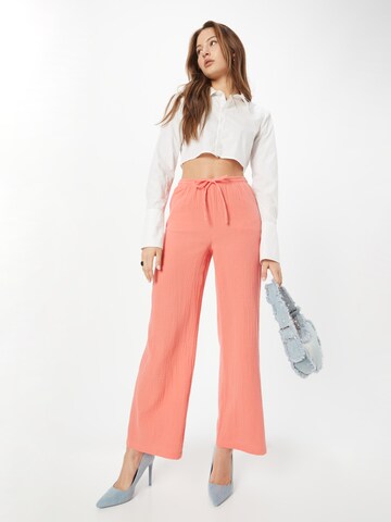 Gina Tricot Wide Leg Bukser 'Disa' i orange