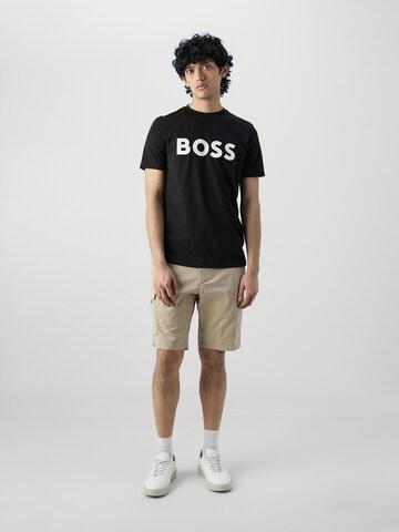 Tricou 'Thinking 1' de la BOSS pe negru