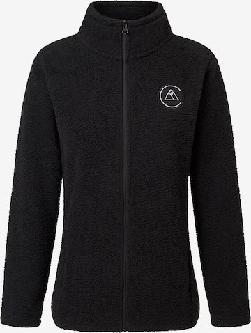 Veste en polaire CASH-MERE.CH en noir : devant