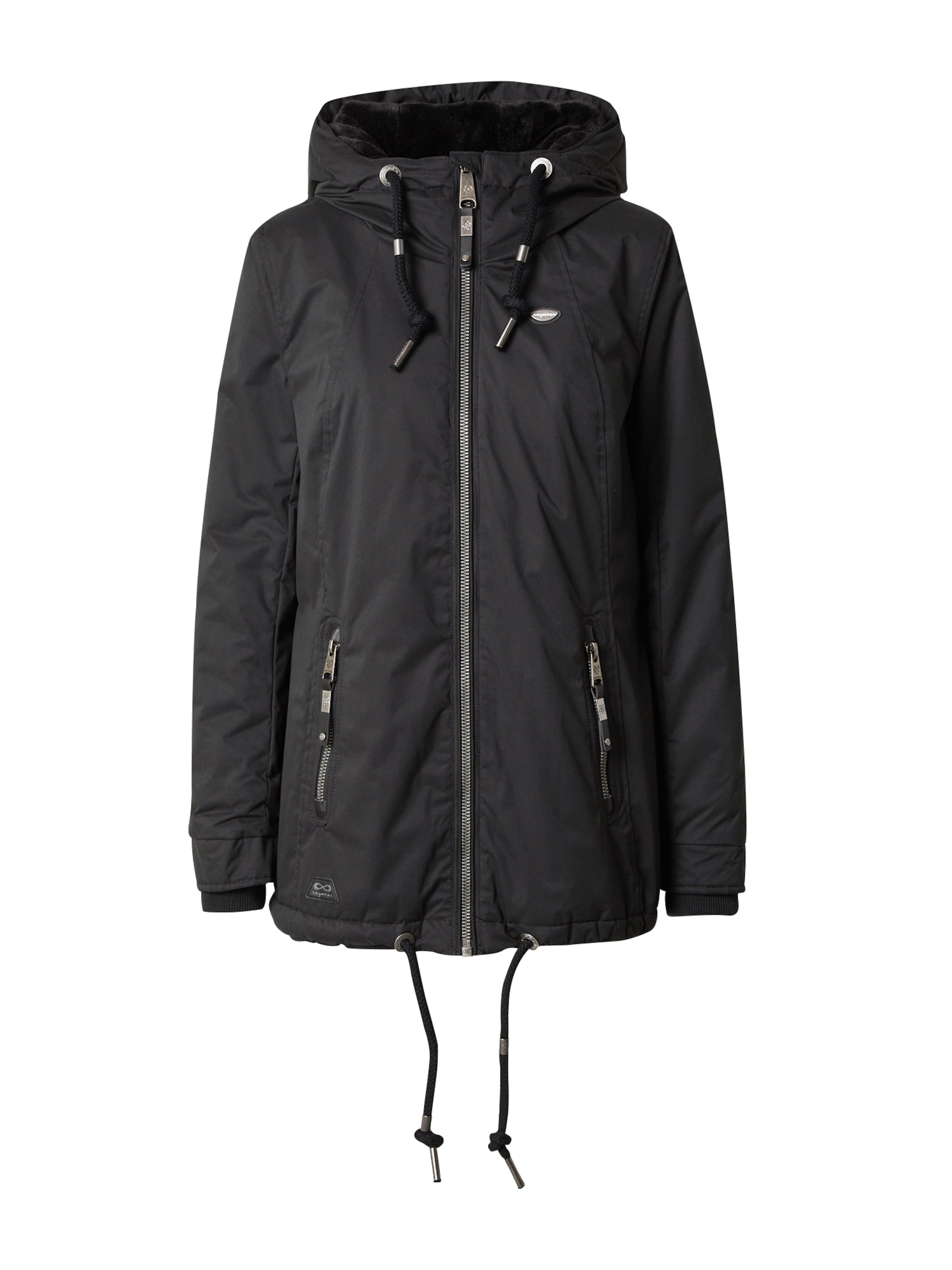 Ragwear Φθινοπωρινό και ανοιξιάτικο μπουφάν 'ZUZKA' σε μαύρο: μπροστά