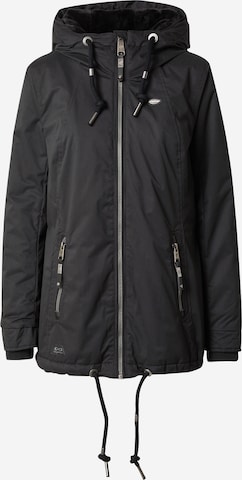 Ragwear Between-Season Jacket 'ZUZKA' in Black: front