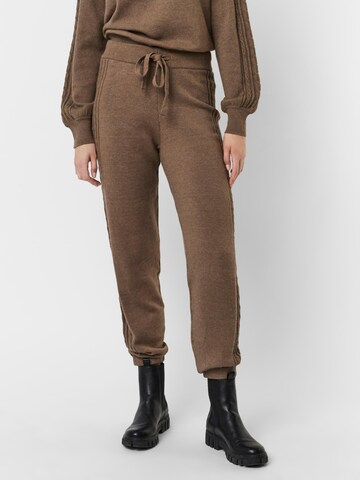 VERO MODA Tapered Broek 'Melena' in Bruin: voorkant